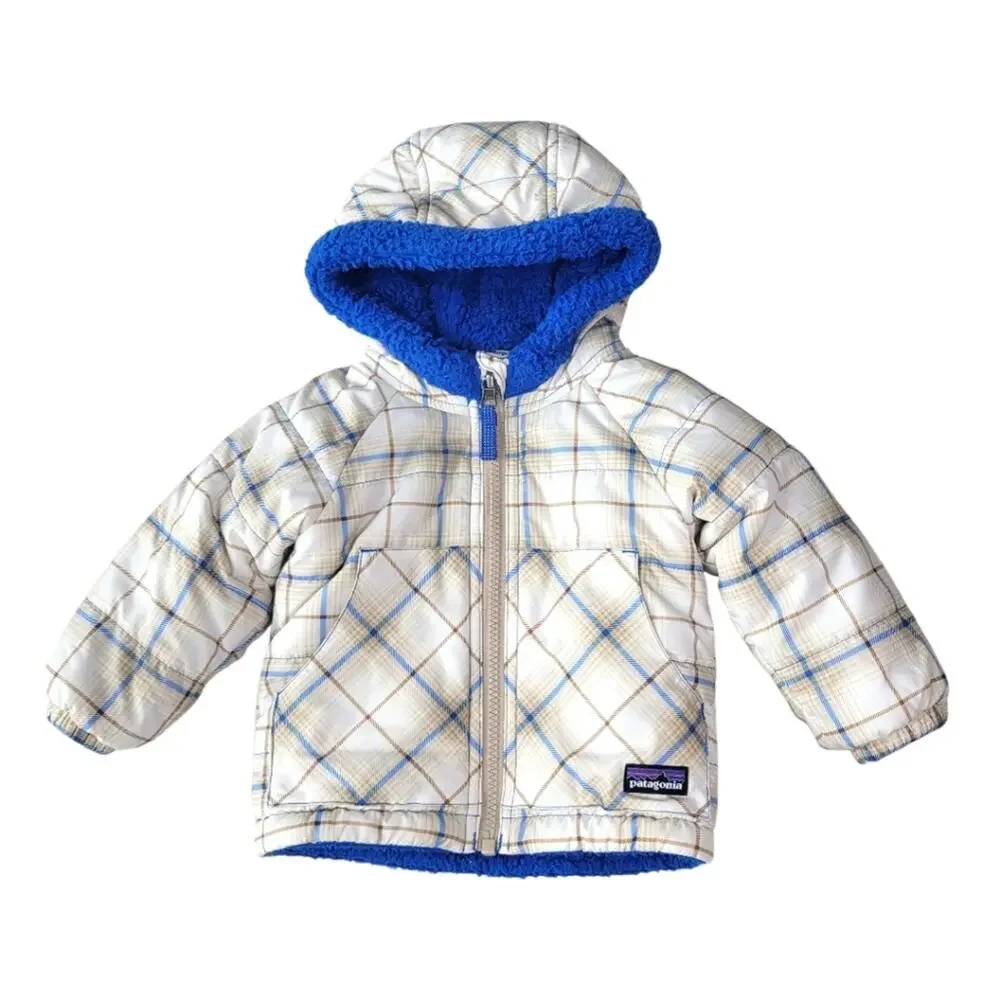 Patagonia Baby Reversible Tribbles Hoody Puffer Jacket Fleece 6M